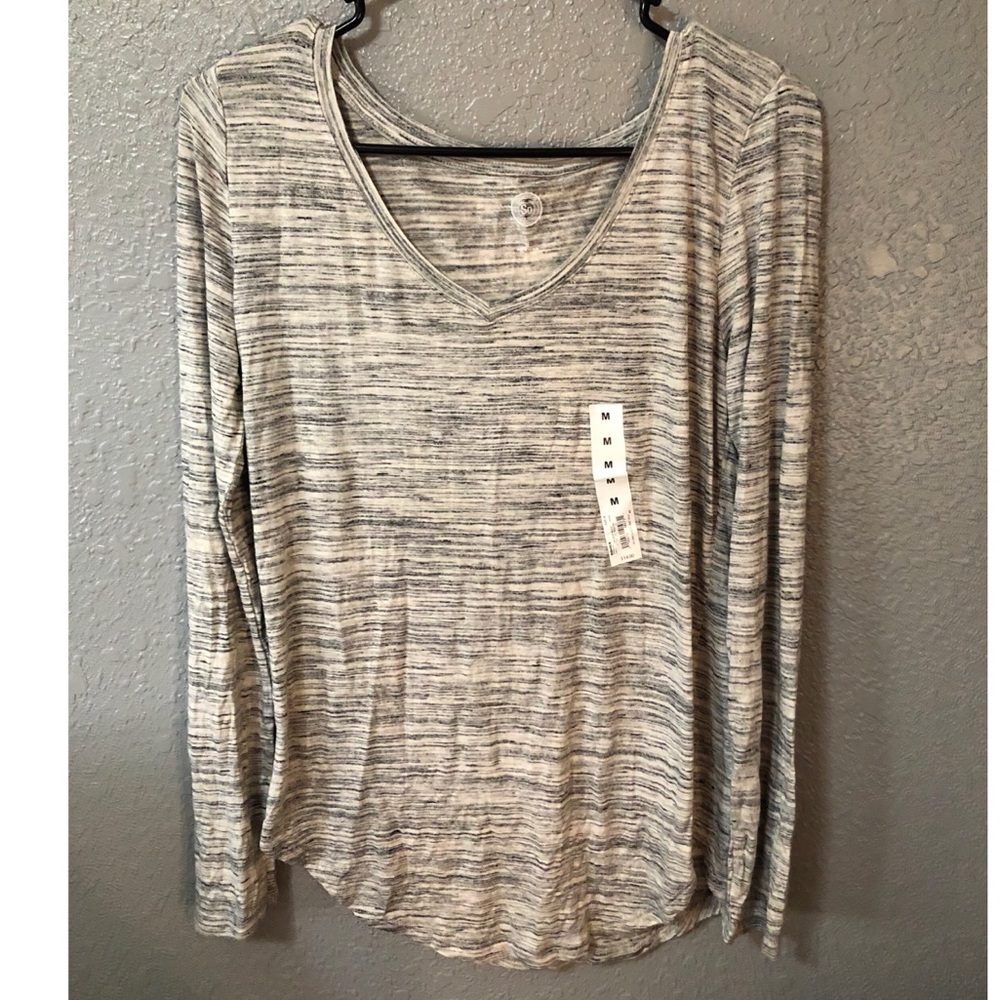SO Long Sleeve V-Neck Tee